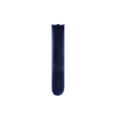 Front-facing view of Ploom Aura front panel in Navy Blue Augmented Pattern color.