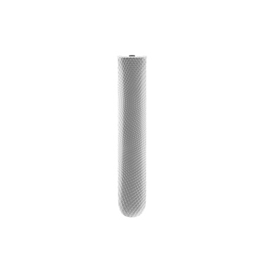 Front-facing view of Ploom Aura front panel in Lunar Silver Augmented Pattern color.