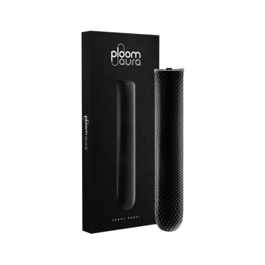 Ploom AURA Front Panel Jet Black Augmented Pattern pack