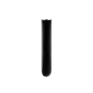 Front-facing view of Ploom Aura front panel in Jet Black Augmented Pattern color.