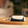 Ploom Aura Denim Leather Fusion Solo Carry Case accessory on a table