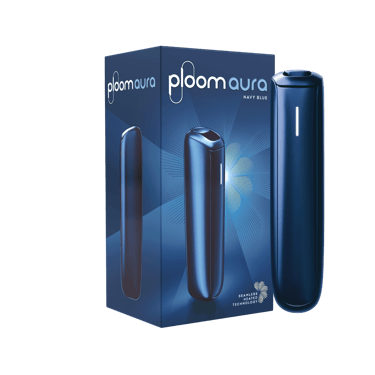 Ploom AURA Navy Blue pack with device