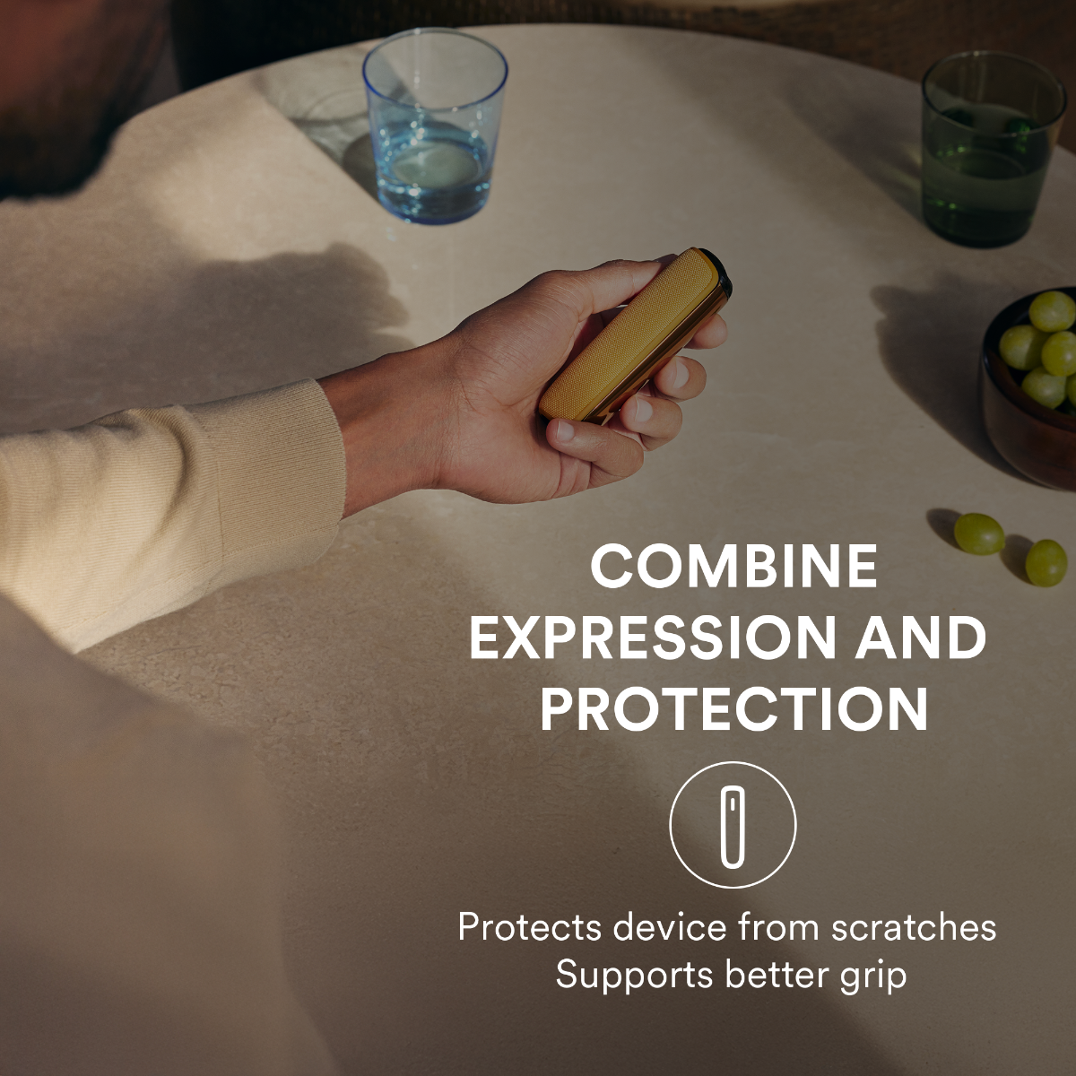 Ploom AURA Back Cover in Rose Gold: express yourself with different vibrant colors.