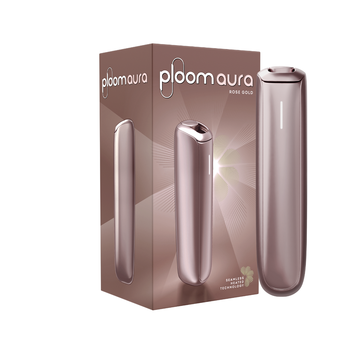 Ploom AURA Rose Gold pack with device