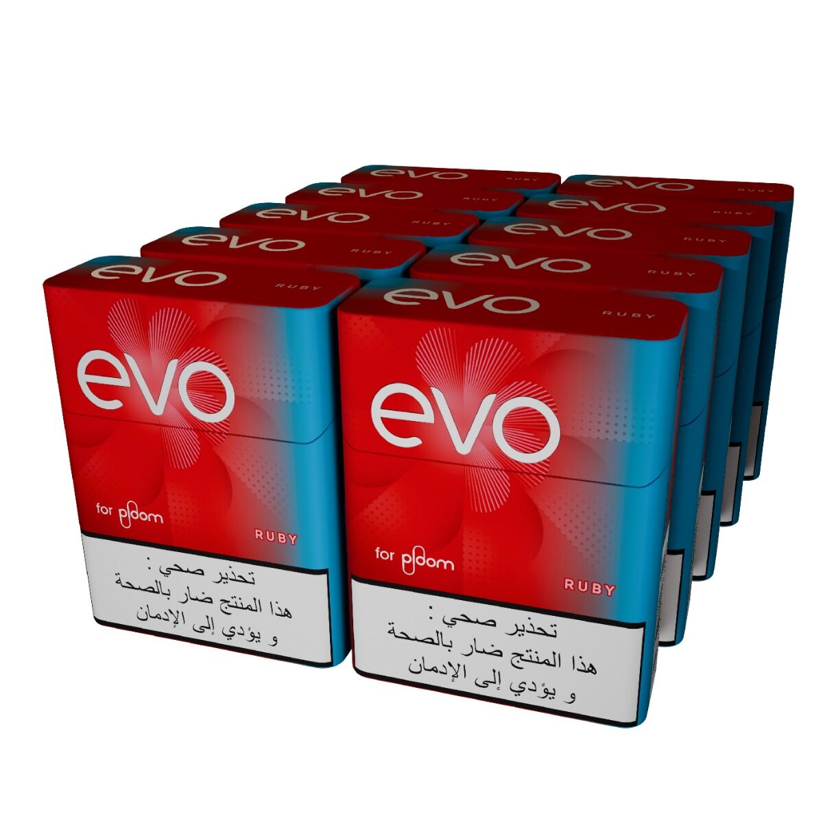 EVO روبي تبغ مسخن - 10 عبوات