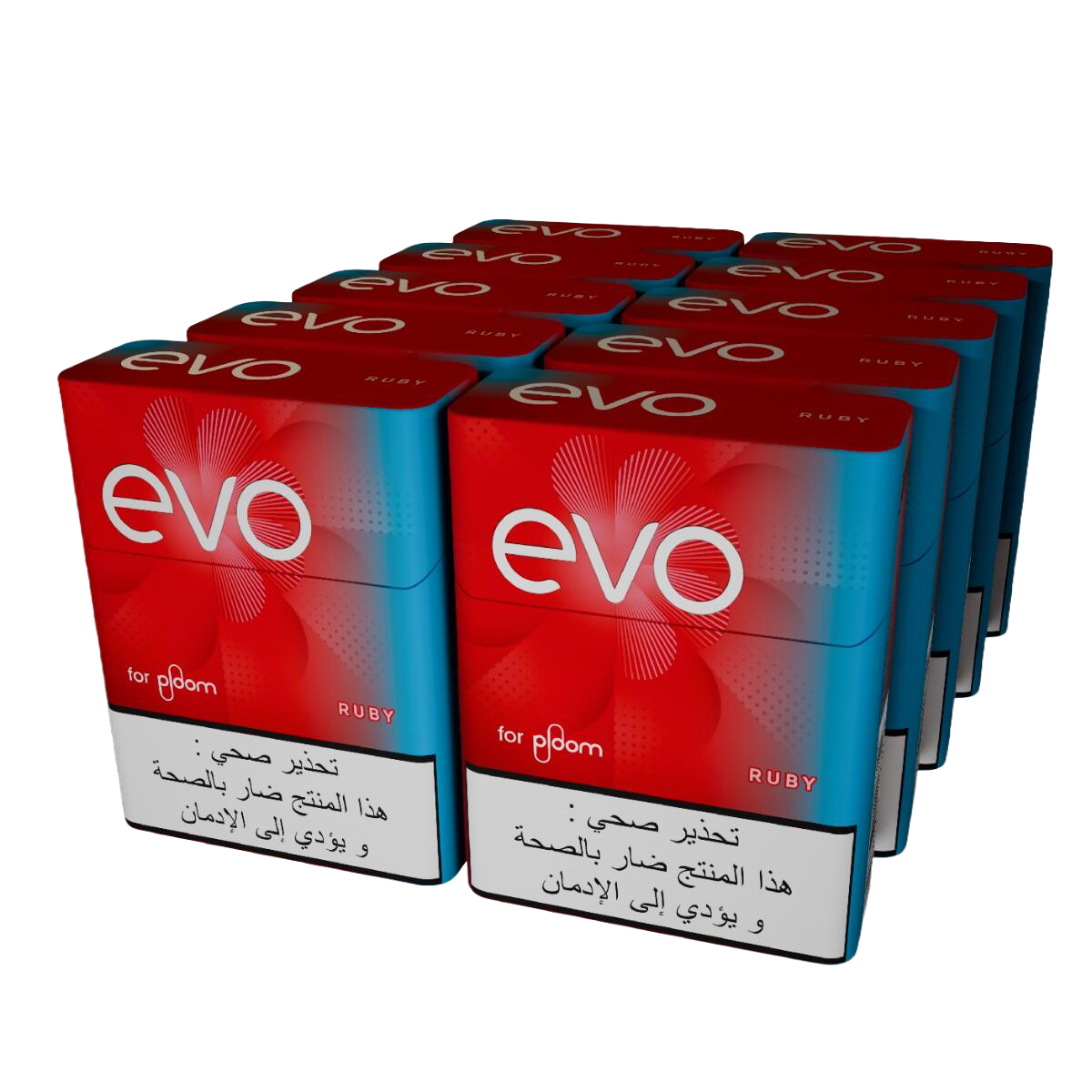 EVO روبي تبغ مسخن - 10 عبوات