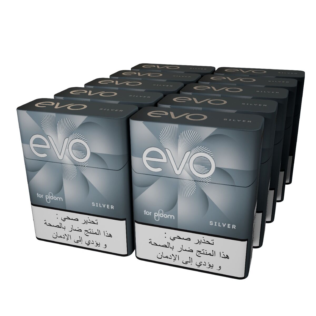 EVO سيلفر تبغ مسخن - 10 عبوات