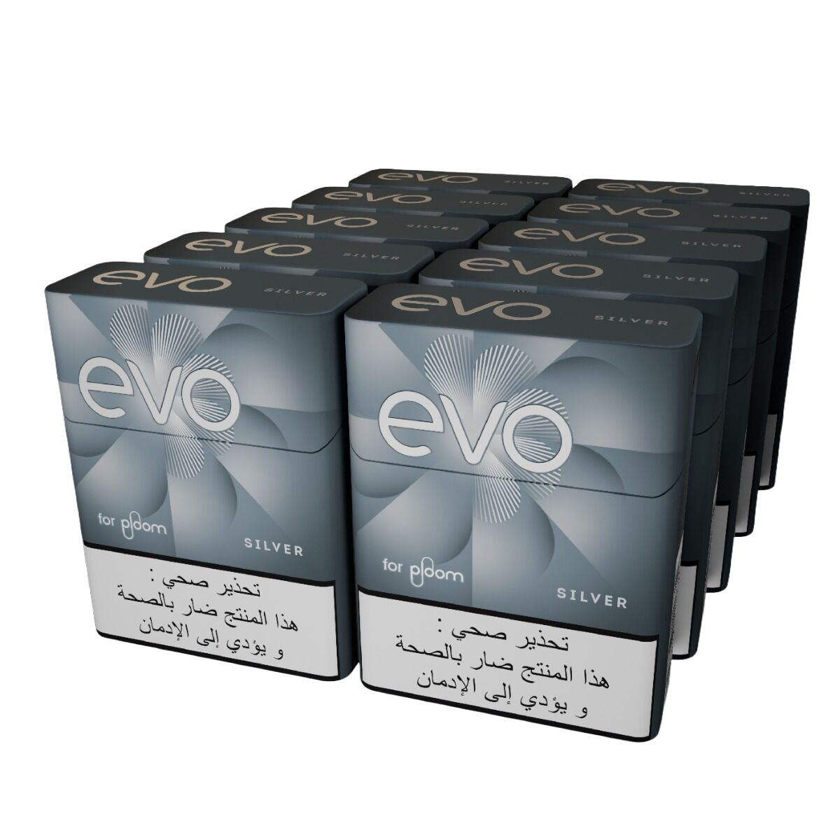 EVO سيلفر تبغ مسخن - 10 عبوات