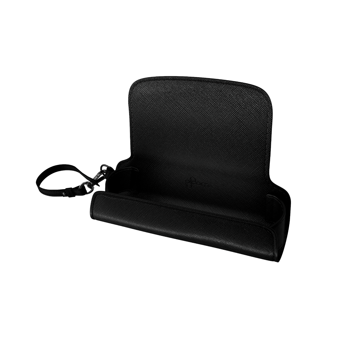 منظر جانبي لحقيبة حمل Solo باللون الأسود الداكن بمفردها