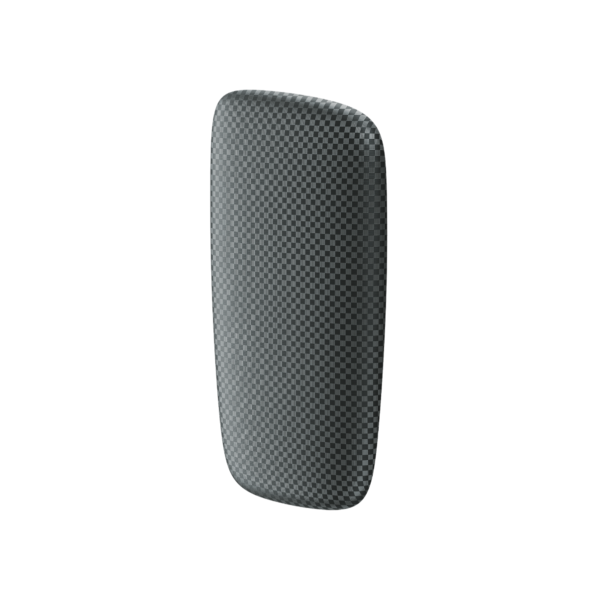 Ploom X Advanced squared front panel slate grey on device - left angle