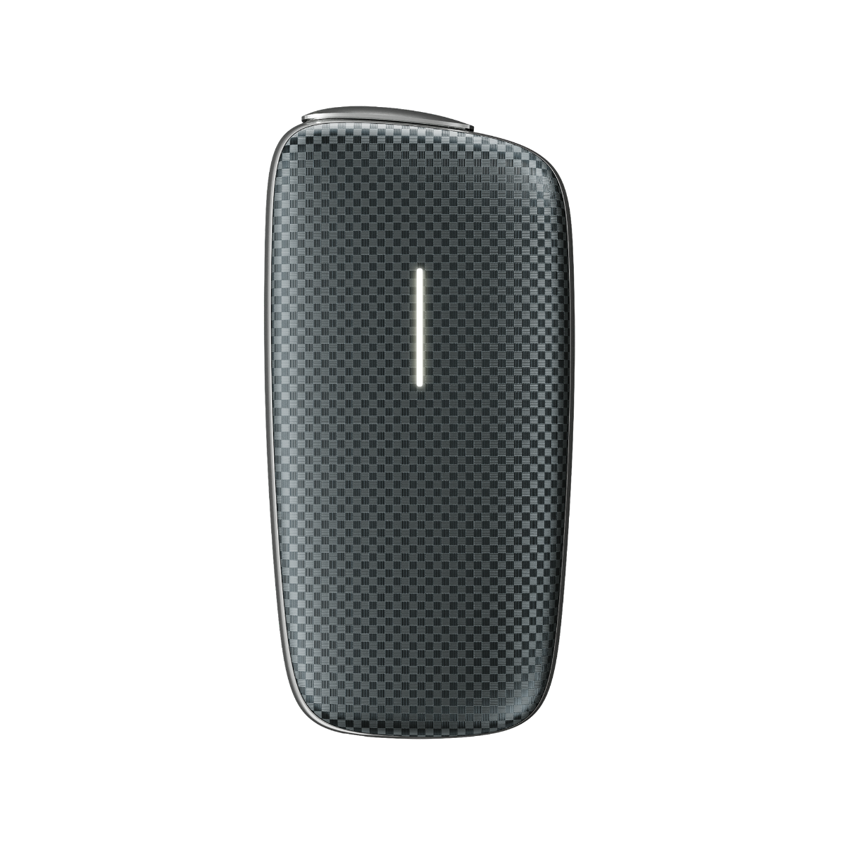 Ploom X Advanced squared front panel slate grey on device
