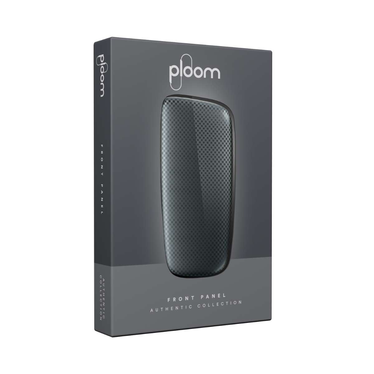 Ploom X Advanced squared front panel slate grey on device