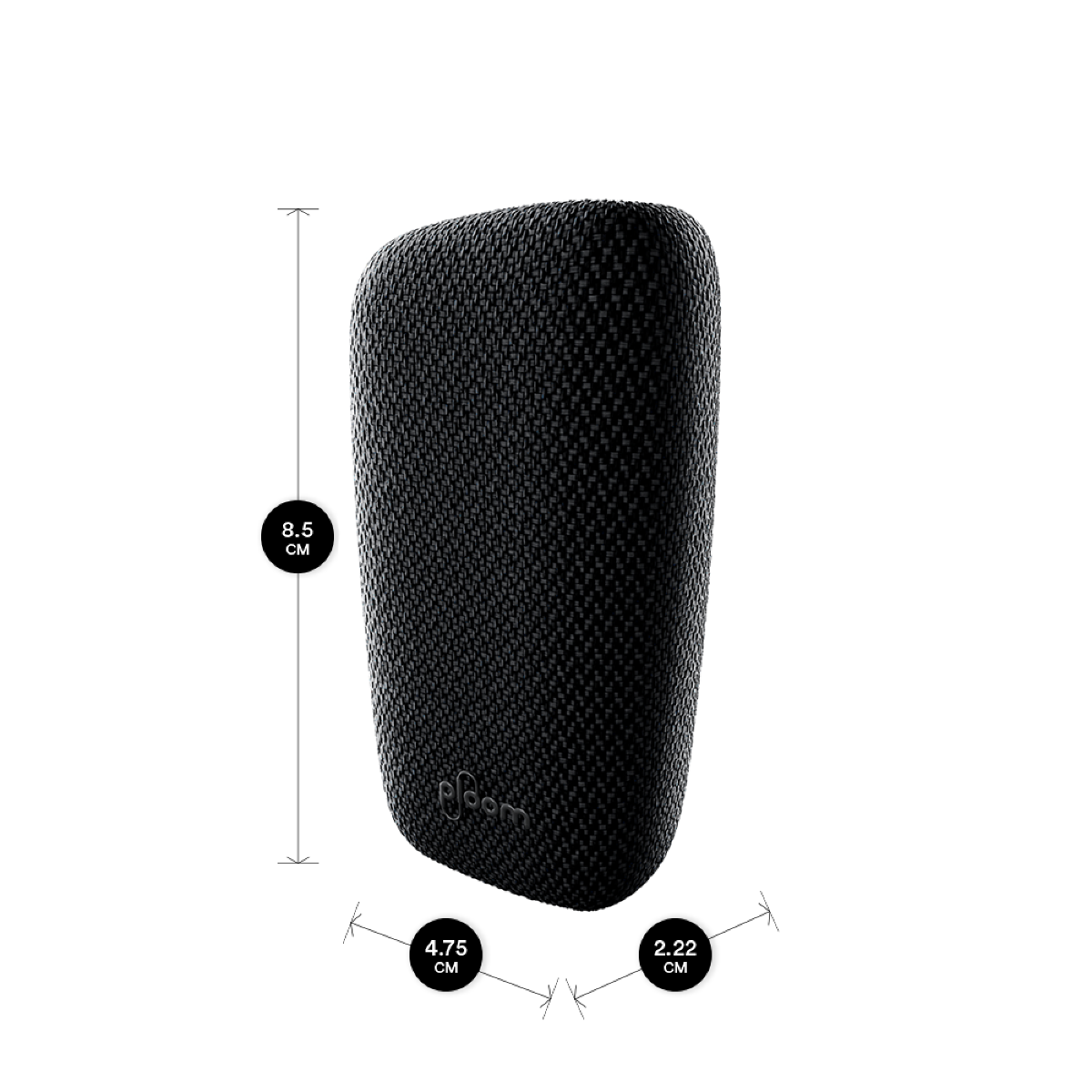 Ploom X Advanced fabric back cover black dimensions